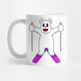 Polar bear Skier Ski Winter sports Mug